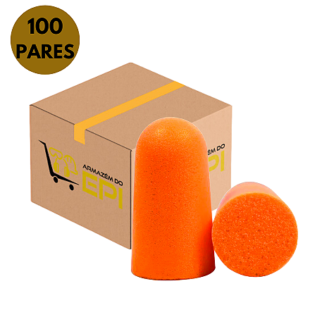 Kit Com 100 Pares  Protetor de Espuma Sem Cordão 3M 1100 CA 5674