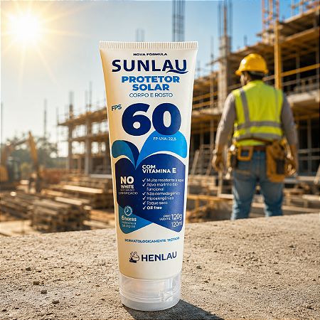 Protetor Filtro Solar FPS 60 Proteção UVA UVB 120 rosto e corpo