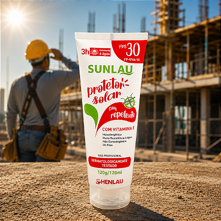 Protetor Filtro Solar Fps 30 Com Repelente 120Ml Proteção Uva UVB Sem Oleo