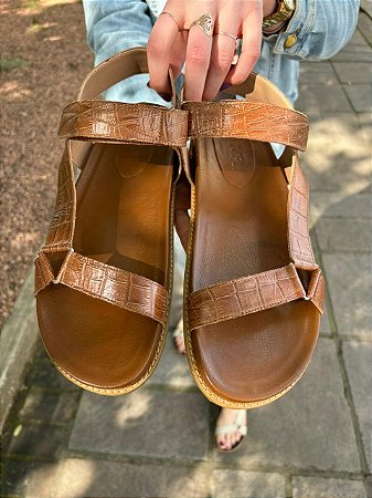 Birken Olívia Croco Caramelo