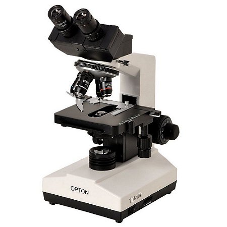 Microscópio Biológico Binocular com Aumento 40x até 1600x, Objetivas Acromáticas e Iluminação LED 3W
