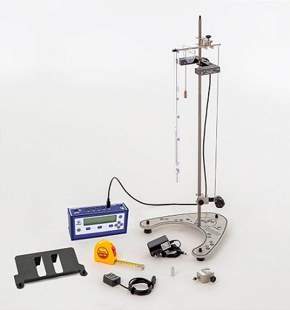 Conjunto pêndulo simples e pêndulo em barra, com multimedidor analógico e digital e sensor fotoelétrico