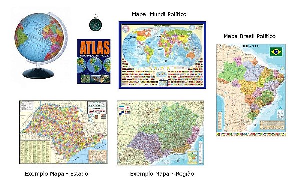 Kit Geografia - 25 itens