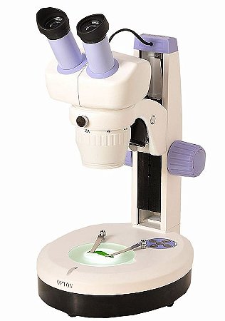 Microscópio Estereoscópico Binocular, Aumento 10X, 20X, 40X e 80X - TIM 30