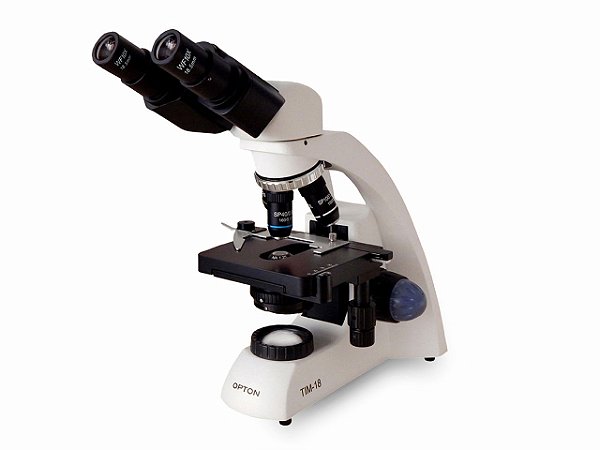 Microscópio Biológico Binocular c/ ampliação de 40x a 1000x - TIM-18