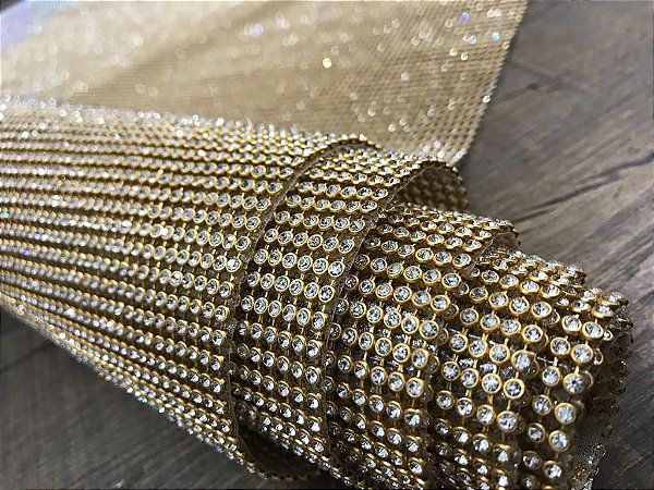 Manta de Strass Termocolante -  45 X 120 cm