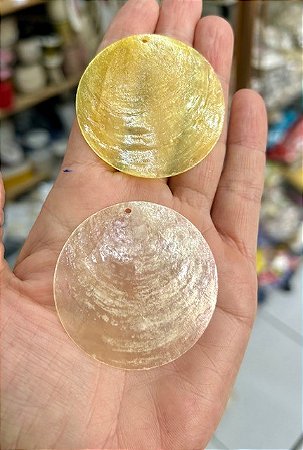 Pastilha Escama em Madrepérola Natural - 5 cm