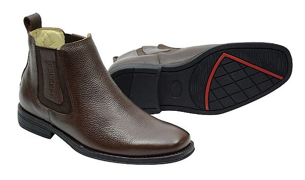 bota masculina cor cafe