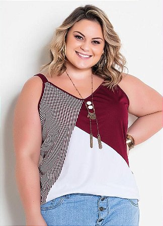 blusa evase plus size