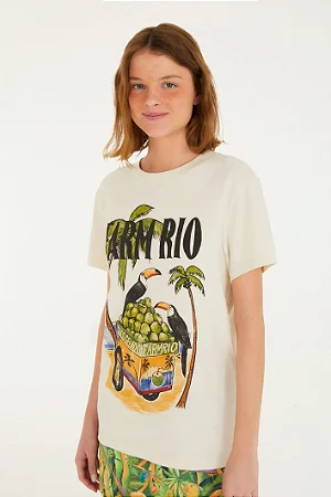 T-Shirt Fit Farm Rio Coco Gelado