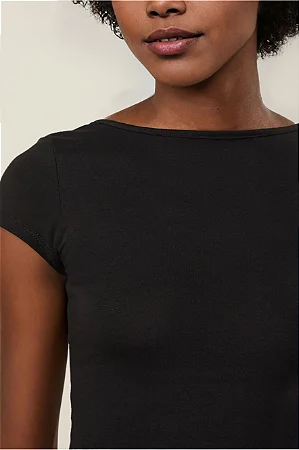 Blusa Malha Mc Decote Costas