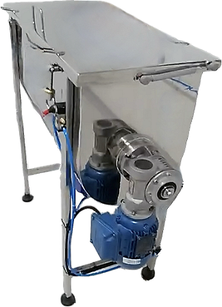 Misturador Ribbon Blender de 100l em Aço Inox para Mistura de Pó