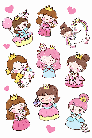 TATTOOLOVE - Princesas Fofas