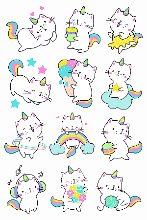 TATTOOLOVE - Gatinhos Divertidos