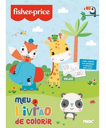 Livro Tapete Atividades e Colorir Animais