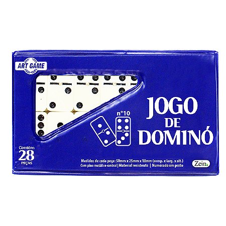 Dominó Clássico com Estojo 10mm