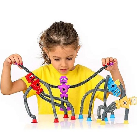 Pop Tube Robô com Led
