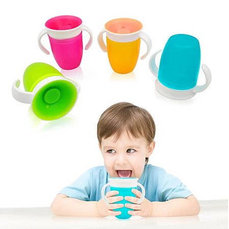 Copo Anti-Vazamento 360º  200ml