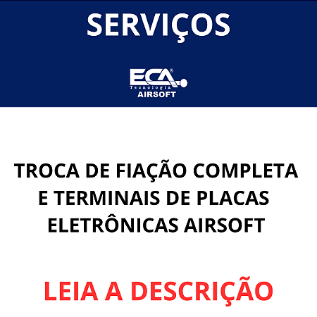 Troca de fios completa placas eletronicas airsoft