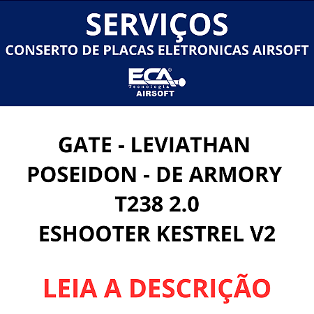 Conserto de placas eletronicas Gate Leviathan  Poseidon airsoft
