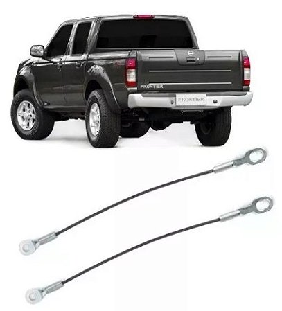 Par Cabo De Aço Limitador Da Tampa Da Caçamba Nissan Frontier 1998 1999 2000 2001 2002 2003 2004 2005 2006 2007