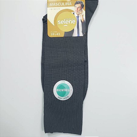 Meias masculinas de microfibra 100% poliamida macia e confortável, ref 1080