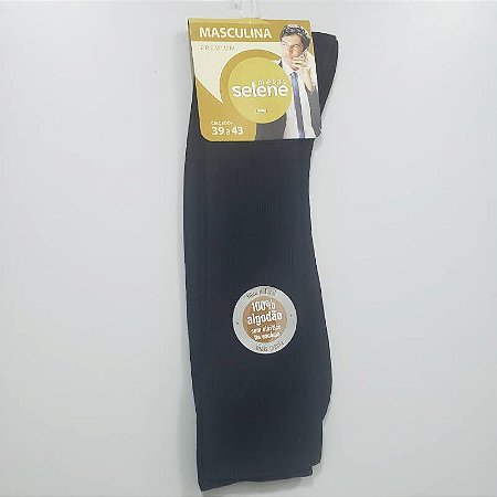Meias masculinas de algodão macias e confortáveis, ref 1080