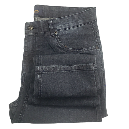 Calça jeans azul escuro masculina linha tradicional