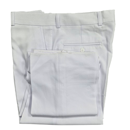 Calça branca de gabardine, Ref: 24e
