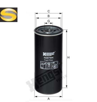 HENGST H287WK - Filtro de Combustível