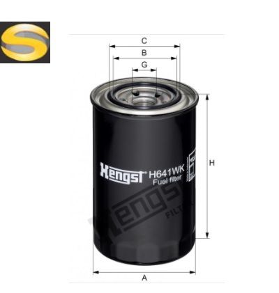 HENGST H641WK - Filtro de Combustível