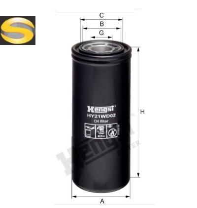 HENGST HY21WD02 - Filtro Hidráulico