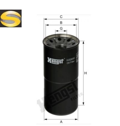 HENGST H306W - Filtro Hidráulico