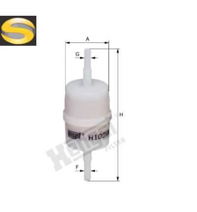 HENGST H100WK - Filtro de Combustível