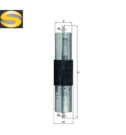 MAHLE KL66 - Filtro de Combustível