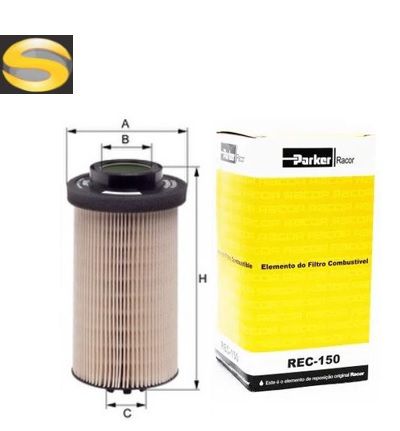 PARKER REC150 - Filtro de Combustível