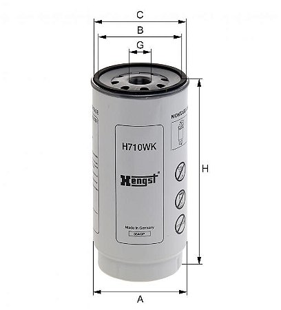 HENGST H710WK - Filtro desumidificador