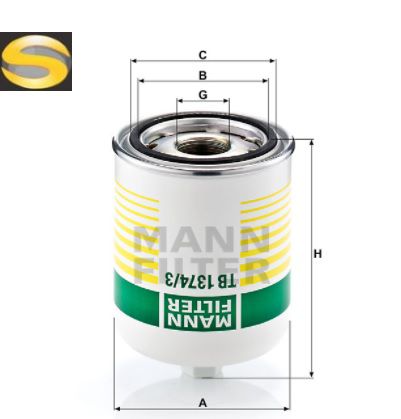 MANN TB1374/3X - Filtro Desumidificador
