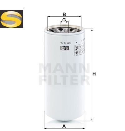 MANN WD13006 - Filtro Hidráulico