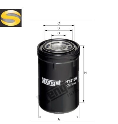 HENGST HY413W - Filtro Hidráulico