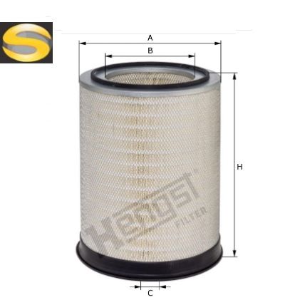 HENGST E1651LD685 - Filtro de Ar