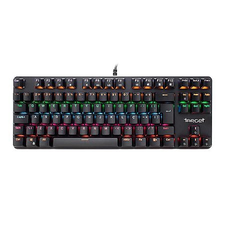 Teclado Gamer Mecânico TGT Spawn Tournament Edition Rainbow Outemu Blue