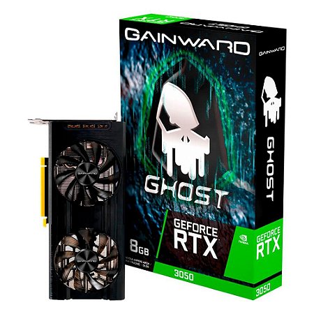 PLACA DE VÍDEO GAINWARD NVIDIA GEFORCE RTX 3050 GHOST 8GB GDDR6 DLSS RAY TRACING