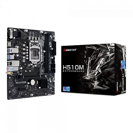 PLACA MÃE BIOSTAR H510MH/E 2.0 CHIPSET H510 INTEL LGA 1200 MATX DDR4