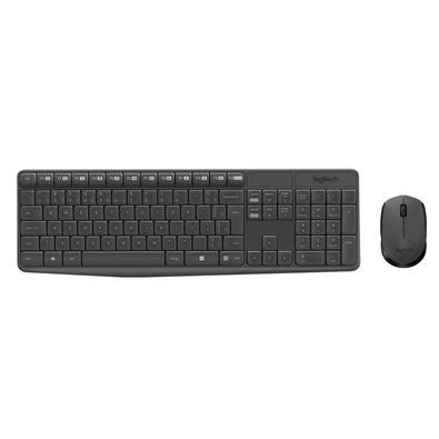 KIT TECLADO E MOUSE SEM FIO LOGITECH MK235