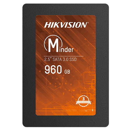 SSD HIKVISION MINDER 960GB SATA III LEITURA 550MBS E GRAVAÇÃO 480MBS HS-SSD-MINDER(S)/960G
