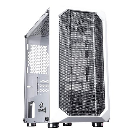 GABINETE GAMER REDRAGON SIDEWAYS MINI TOWER M-ATX LATERAL VIDRO TEMPERADO BRANCO
