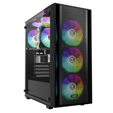 GABINETE GAMER GAMDIAS AURA GC2 ELITE VIDRO TEMPERADO ATX MID TOWER