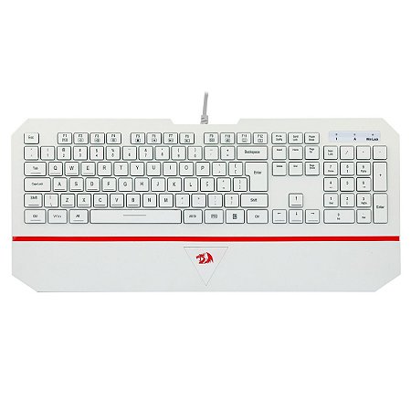 TECLADO GAMER REDRAGON KARURA 2, MEMBRANA, ABNT-2, WHITE, K502W-N