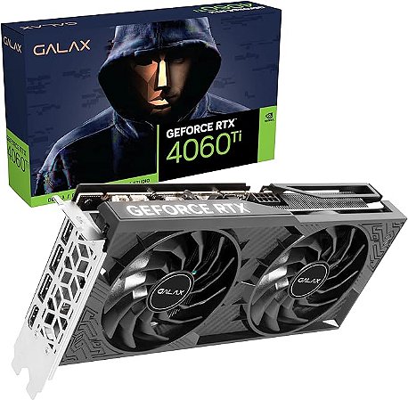 PLACA DE VÍDEO NVIDIA RTX 4060 TI 8GB DDR6 128 BITS GALAX 1 CLICK OC